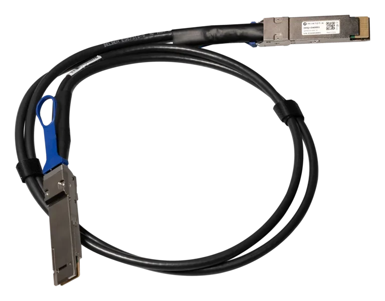 MikroTik DDQ+DA0001 400G QSFP-DD DAC Kablo | 1 m