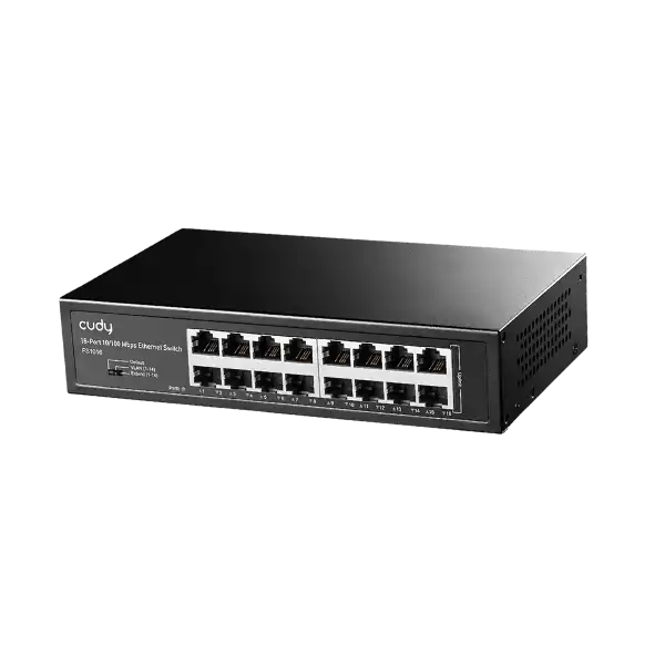 CUDY FS1016 - 16-Port 10/100 Mbps Metal Switch