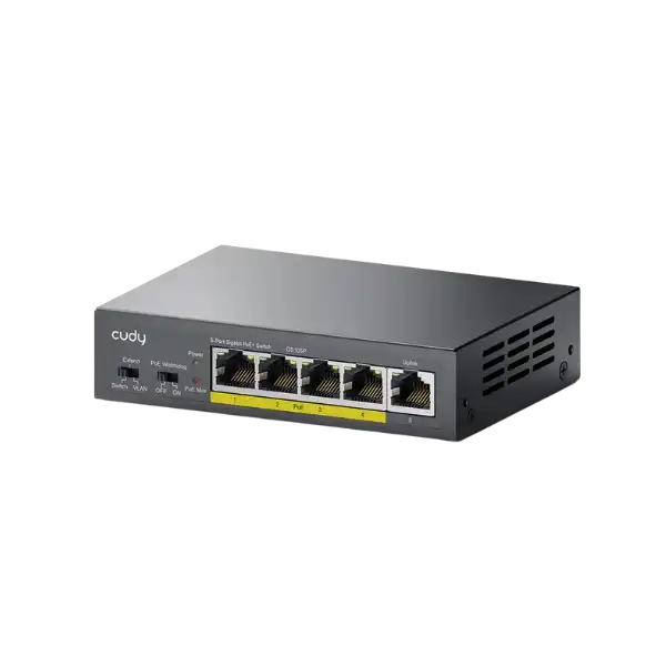 CUDY GS105P - 5-Port Gigabit PoE+ Switch 36W