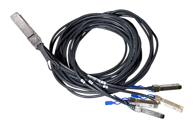 MikroTik DQ+BC0003-DS+ 200G QSFP56 Breakout Kablo | 4×50G, 3 m