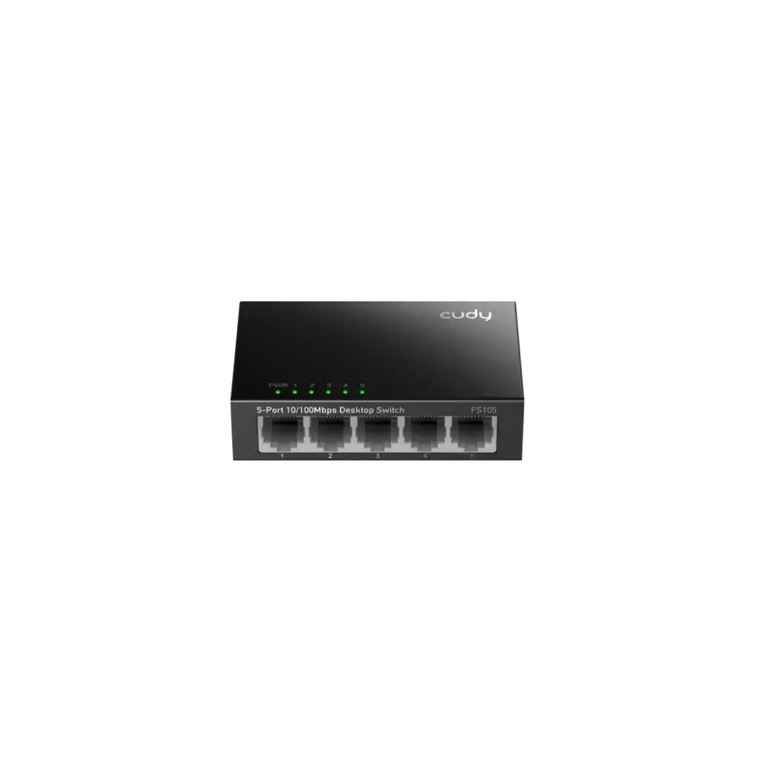 CUDY FS105 - 5-Port 10/100 Mbps Metal Switch