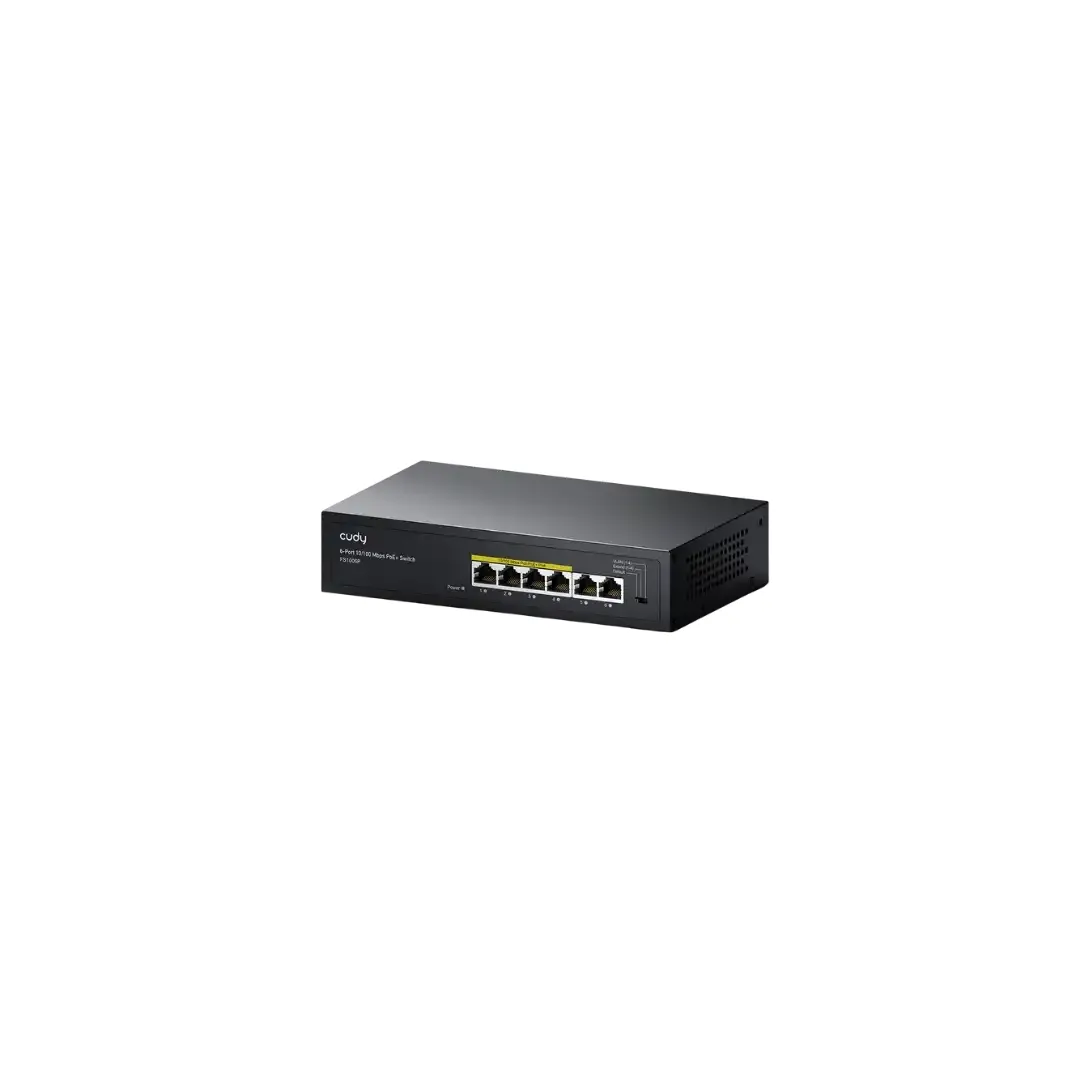 CUDY FS1006P - 6-Port 10/100M PoE+ Switch 65W