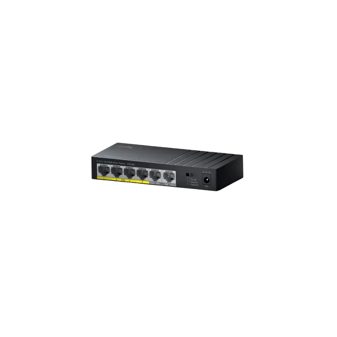 CUDY FS106P - 6-Port 10/100M PoE+ Switch 36W